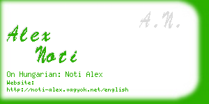 alex noti business card